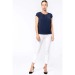 Product thumbnail Women's short sleeve crepe blouse - kariban 3