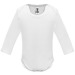 Baby bodysuit long sleeves in single jersey HONEY L/S (White) wholesaler