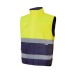 TWO-COLOUR HIGH VISIBILITY QUILTED BODYWARMER wholesaler