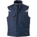 Men's work softshell bodywarmer Fleece collar., Bodywarmer or sleeveless jacket promotional