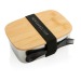 Steel Lunch Box with bamboo lid and spoon wholesaler