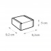 Product thumbnail Kraft shipping box 9x9x5cm 1