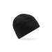 Beanie with recycled polyester marking area - RECYCLED FLEECE PULL-ON BEANIE, Durable hat and cap promotional