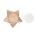 Star candle holder with candle wholesaler