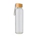 Product thumbnail Glass bottle 60cl with bamboo stopper and strap 2