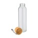 Product thumbnail Glass bottle 60cl with bamboo stopper and strap 4