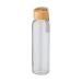 Product thumbnail Glass bottle 60cl with bamboo stopper and strap 0