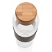 Glass bottle 75cl with bamboo stopper, Glass bottle promotional
