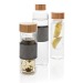 Glass bottle 75cl with bamboo stopper wholesaler
