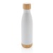 Product thumbnail Isothermal steel bottle with bamboo finish 52cl 2