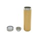 Onsen' bamboo insulated bottle, with infuser, 480ml wholesaler