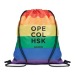 BOW Rainbow drawstring bag RPET wholesaler