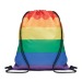 BOW Rainbow drawstring bag RPET wholesaler