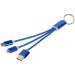 Product thumbnail 3-in-1 charging cable with Metal key ring 3