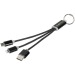 Product thumbnail 3-in-1 charging cable with Metal key ring 0