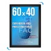 CLIC-CLAC Wall Display Frame 60x40cm BLACK 9005 wholesaler