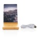 Product thumbnail Photo frame with bamboo wireless charger 2