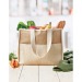 CAMPO DE GELI - Canvas and jute shopping bag, Burlap bag promotional