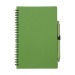 Product thumbnail Straw fibre spiral notebook with PP cover 0