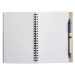 Recycled spiral notebook with pen, notebook with pen promotional
