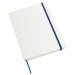 Product thumbnail A5 white notebook with coloured elastic band and hard cover 2