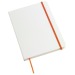 Product thumbnail A5 white notebook with coloured elastic band and hard cover 4