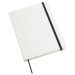 Product thumbnail A5 white notebook with coloured elastic band and hard cover 0