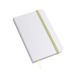 Product thumbnail A6 white notebook with coloured elastic band and hard cover 3