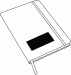 A6 white notebook with coloured elastic band and hard cover wholesaler