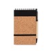 Product thumbnail Recycled A6 notebook with cork finish 0