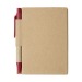 Product thumbnail Cardboard notebook containing 80 lined sheets with pen 3