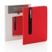 A5 notebook with hard cover touch pen, Hard cover notebook promotional