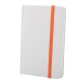 White notebook with colored elastic band on hard cover wholesaler