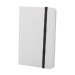 Product thumbnail White notebook with colored elastic band on hard cover 4