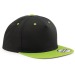 Contrast snapback cap - Beechfield, Flat peak cap promotional