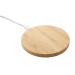 5W round bamboo charger wholesaler