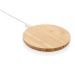 Product thumbnail 5W round cordless charger in FSC® bamboo 0