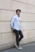 Long sleeve herringbone pattern shirt - Russell wholesaler