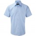 Russell Collection Men's Short Sleeve Herringbone Shirt, Russell Textile promotional