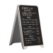 Easel PS Chalk /2 Sides Slate H.880 x W.500 mm wholesaler