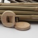 Product thumbnail Round wooden USB flash drive - Parc 2