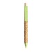 Stylo à bille en paille de blé et liège, Accessoire en liège promotional