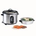 Product thumbnail Rice and steam cooker stainless steel 0