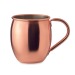 Copper-colored cocktail mug, metal mug and cup promotional