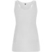 Close-fitting tank top with piping and neckline, wide shoulder strap BRENDA (White, Children's sizes) wholesaler