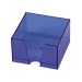 Half cube with white paper pad, notepad and paper container promotional