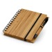 Product thumbnail Bamboo notepad with hard cover pen 1