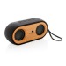 Double speaker 10W bamboo, Wooden or bamboo enclosure promotional