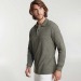 Product thumbnail DYLAN - Mottled long sleeve polo shirt with tone on tone 2 button placket 2