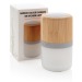 3w bamboo speaker with ambient light, Wooden or bamboo enclosure promotional